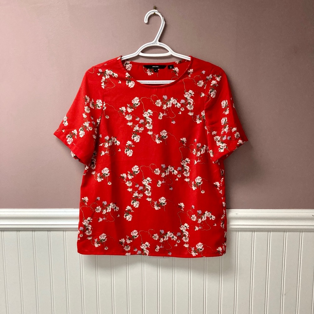 Vero Moda red floral blouse
